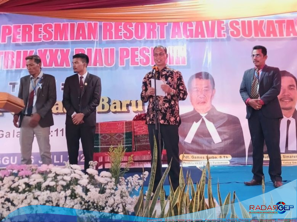 Bupati Bengkalis Hadiri Peresmian HKBP Resort Agave Sukatani, Talang Muandau